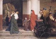 Alma-Tadema, Sir Lawrence Entrance to a Roman Theatre (mk23) oil painting reproduction